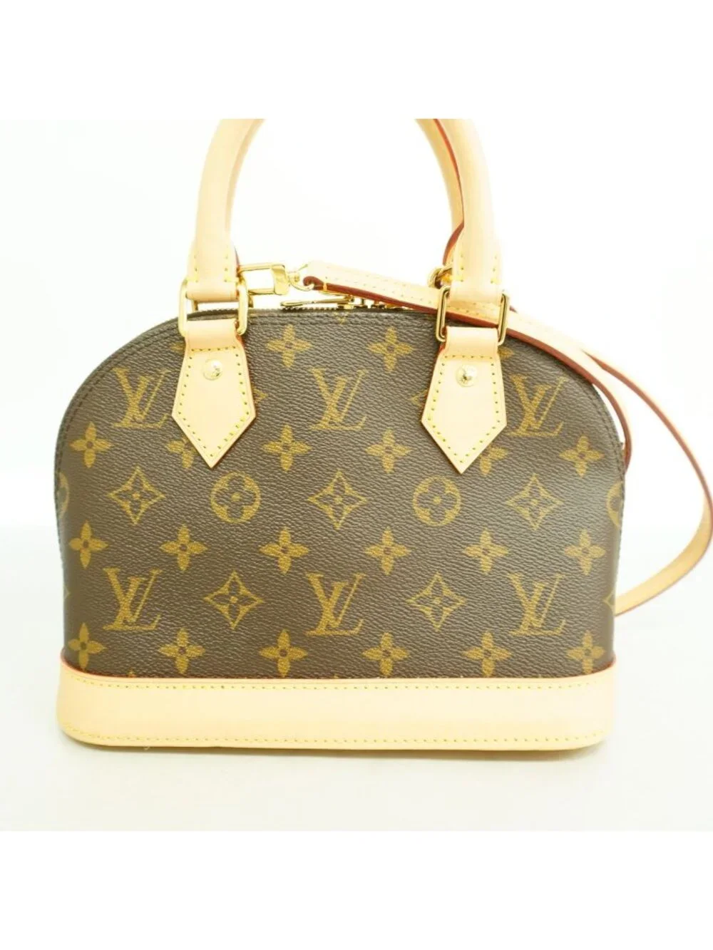 Louis Vuitton Handbag Monogram Alma BB Brown 2-Way